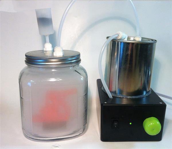 創(chuàng)客用超聲波霧化丙酮來(lái)為3D打印對(duì)象拋光 3D打印拋光,3D打印后續(xù)處理,3D打印技巧,什么是超聲波